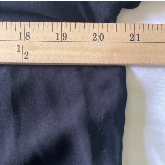 Divided Black Off-the-Shoulder Peasant Style Blouse Size 12 - Picture 10 of 10